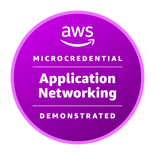 AWS Application Networking Demonstrated badge