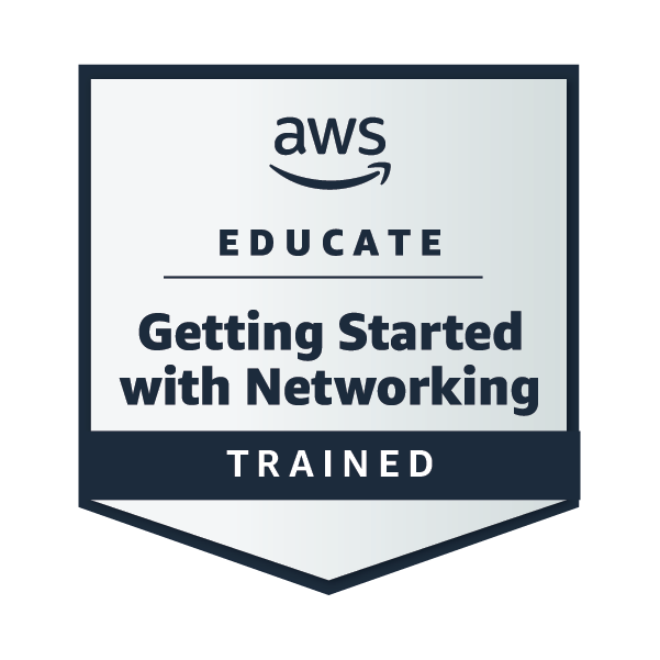 AWS Educate: Getting Started with Networking badge