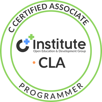 CLA - C Certified Associate Programmer badge