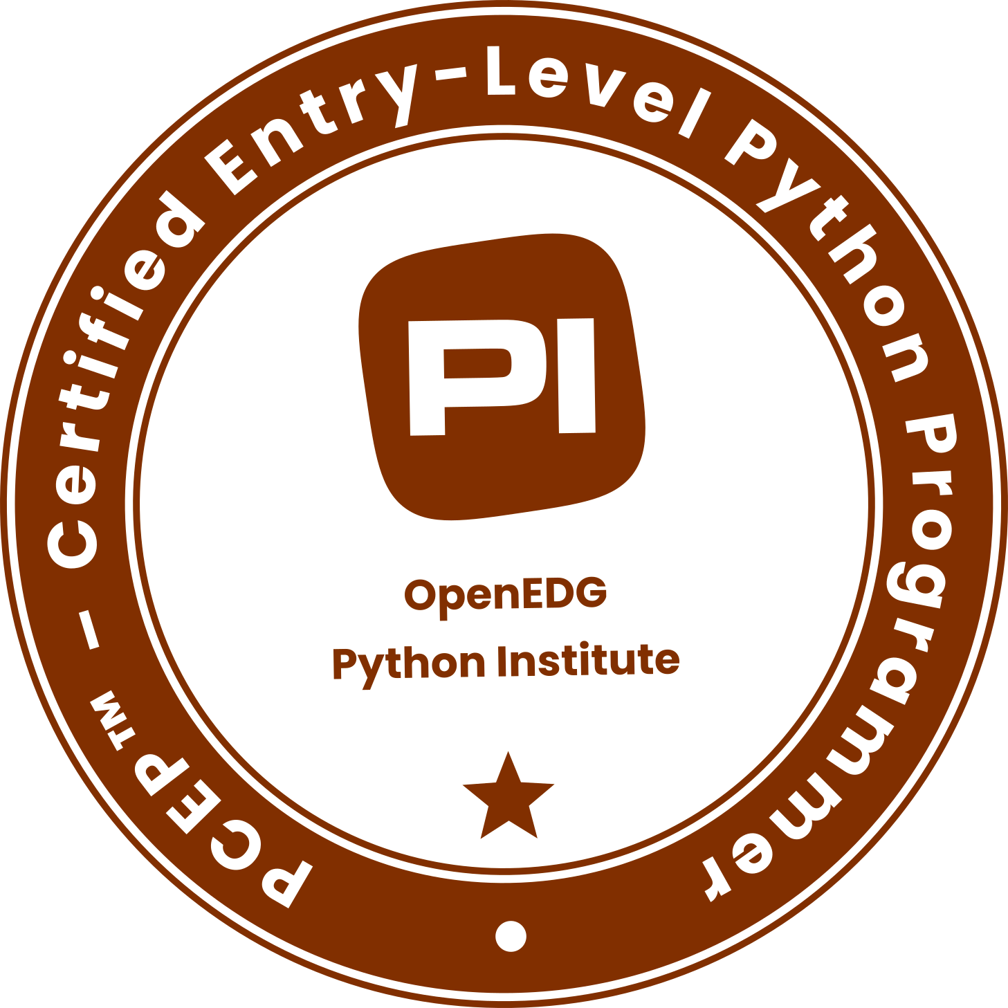 PCEP™ – Certified Entry-Level Python Programmer badge